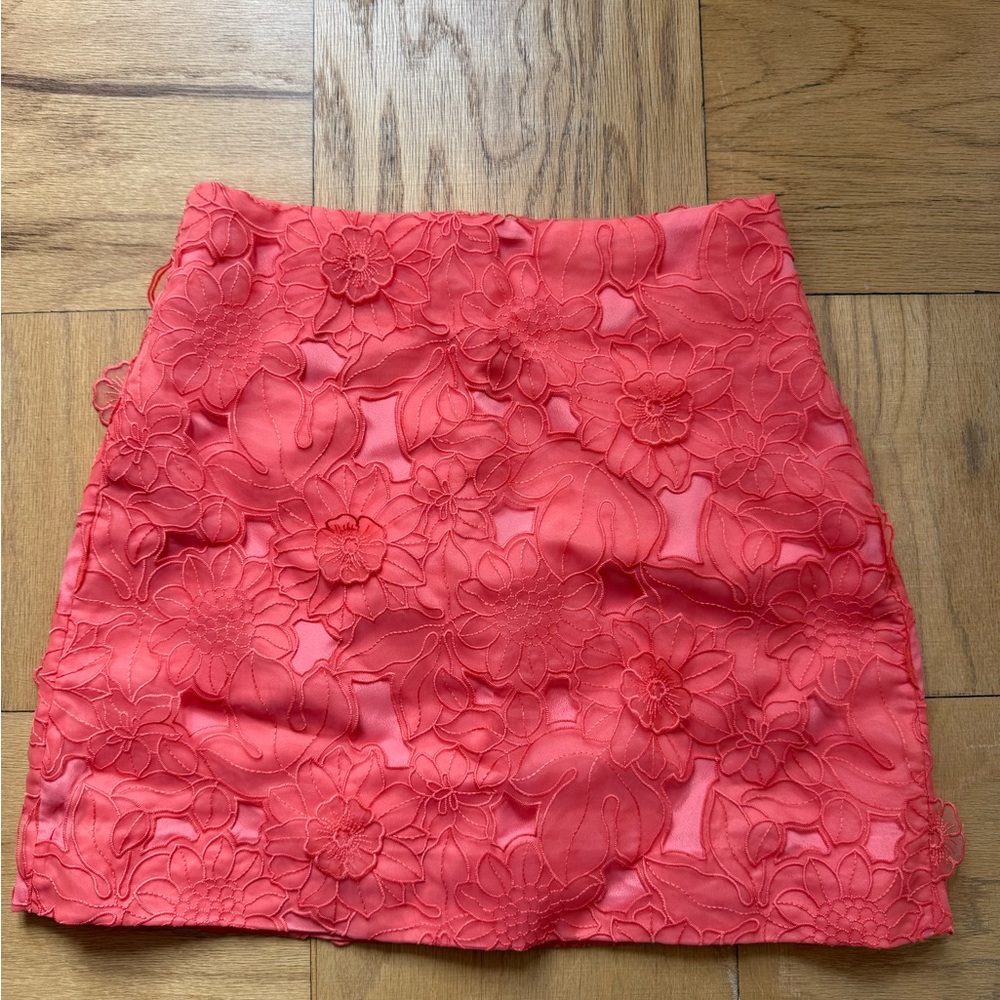J. Crew Pink Embellished Mini A-Line Skirt